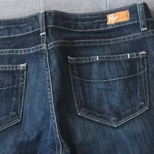 PAIGE dark boot cut jeans